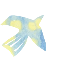 Geschilderde vogel, kunstwerkje van een leerling